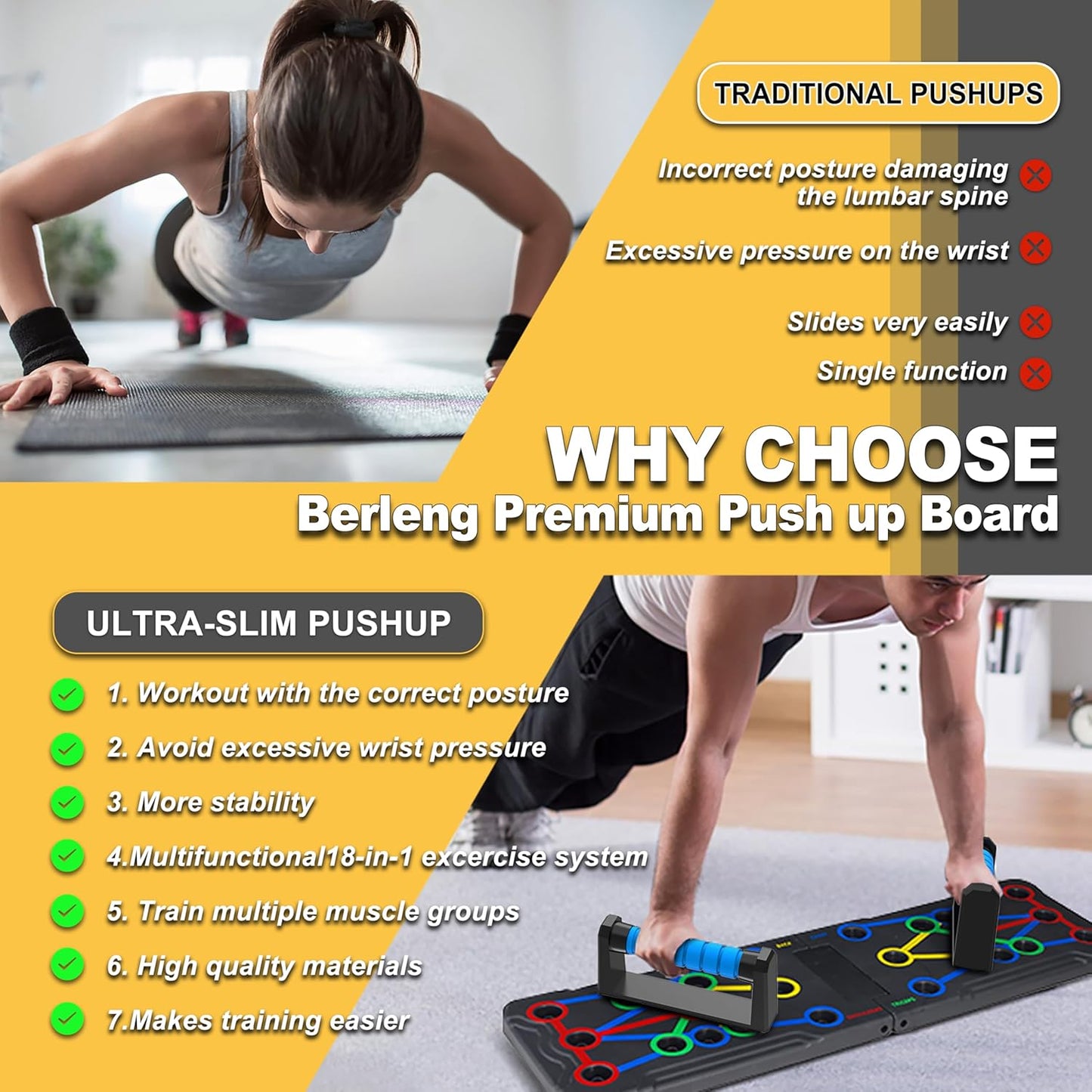 Calisthenics Training Push Up Board